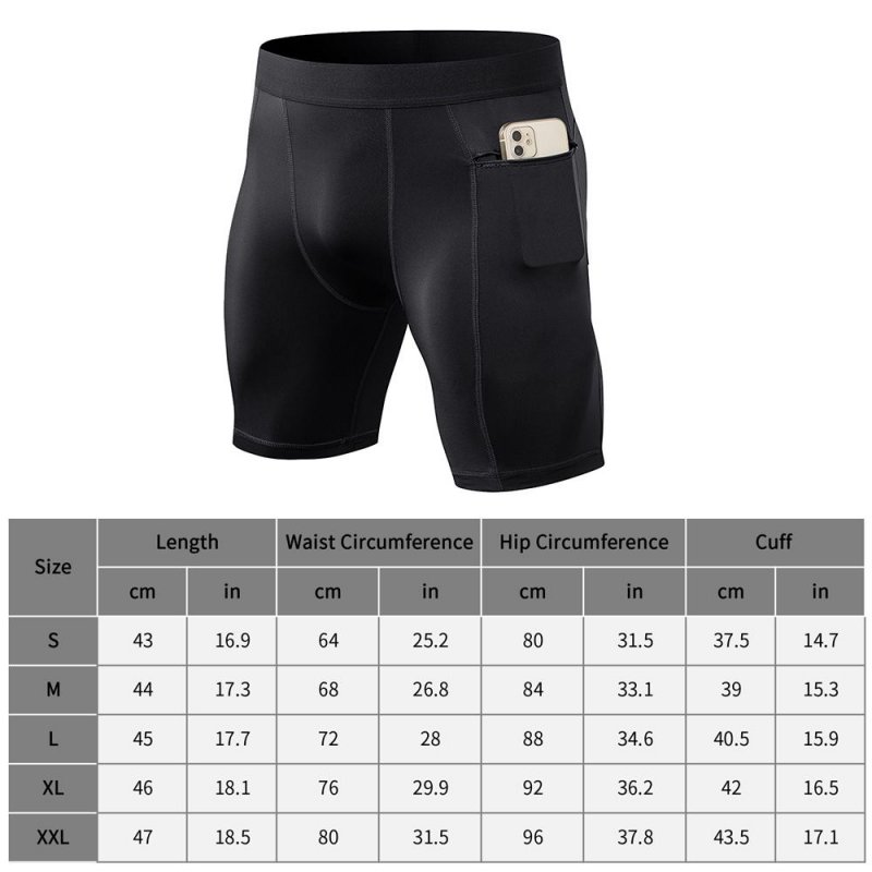 3 Pack Men Sports Shorts Active Workout Underwear Men Compression Shorts Quick Dry Shorts with Pocket