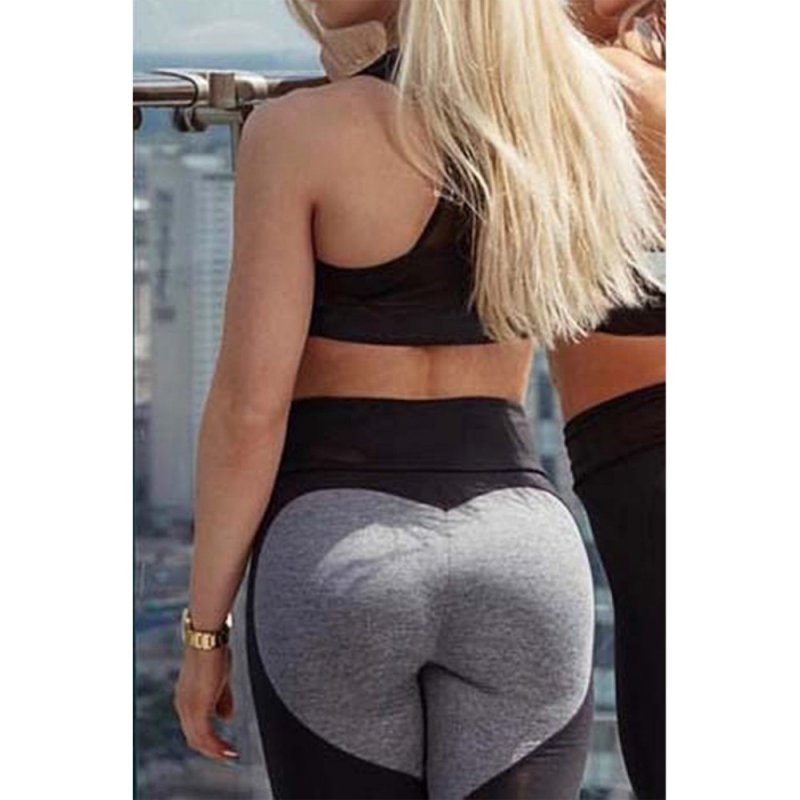 High Waist Colorblock Butt Lift Fitness Sports Yoga Leggings